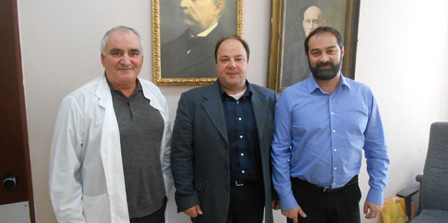 Επίσκεψη Ξ. Ευαγγελάτου στο  Νοσοκομείο.