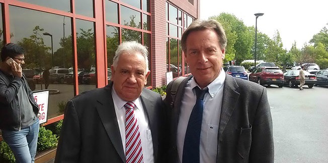 Η Αδελφότητα  υποδέχεται τον Ευαγ.  Κεκάτο στη Νέα  Υόρκη.