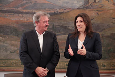 Συνάντηση της Προέδρου της Βουλής με τον Υπουργό Εξωτερικών του Λουξεμβούργου Jean Asselborn