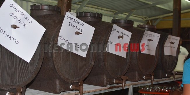 Λαοθάλασσα στην γιορτή κρασιού στα  Μαντζαβινάτα