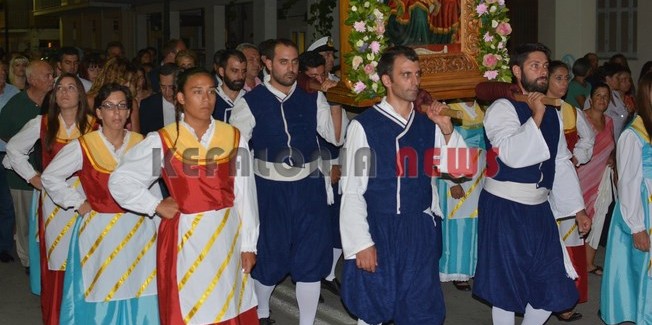 Εορτασμός της Παναγίας στη Σάμη.