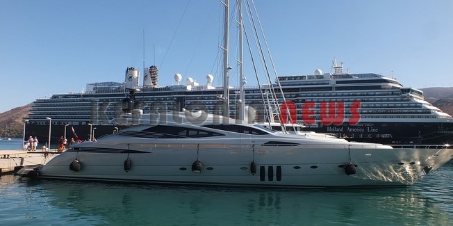 Το πελώριο  MS Zuiderdam έδεσε στο  “μπαστούνι”