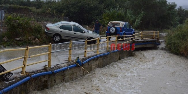 Πλημμύρες και στο Ληξούρι.