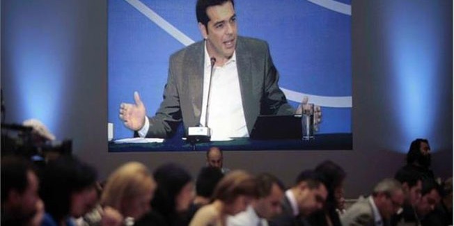 Με τον Τσίπρα σε γιγαντοοθόνη στο Ληξούρι.