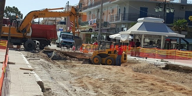Σε εργοτάξιο έχει μετατραπεί ο  παραλιακός δρόμος Ληξουρίου