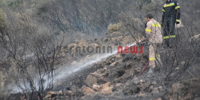 Πυρκαγιά σε Θηνιά και Ληξούρι
