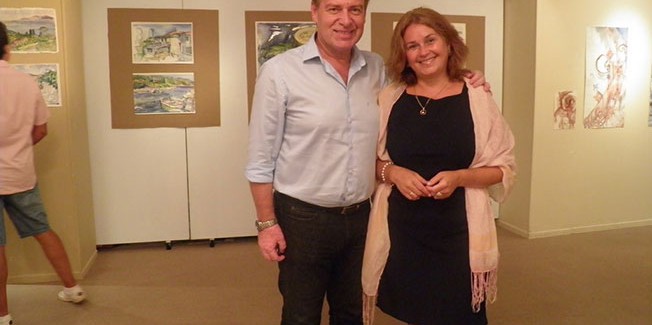 Η διάσημη Υδατογράφος Yana Chobotova στην Κεφαλονιά