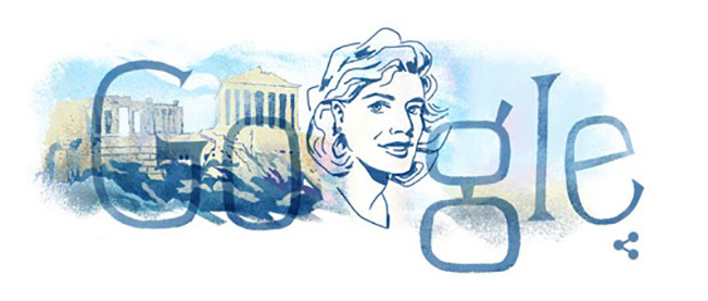Η… άπατρις Μελίνα στο λογότυπο της Google