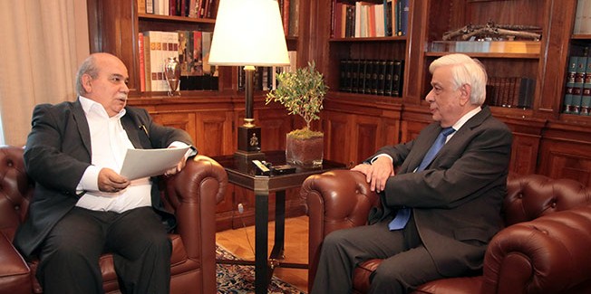 Επίσκεψη του Προέδρου της Βουλής στον Πρόεδρο της Δημοκρατίας