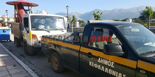 “Ξήλωσαν” την παιδική χαρά  στο Β’ Δημοτικό Σχολείο Ληξουρίου.