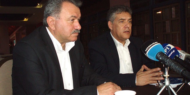 Κοινή συνέντευξη τύπου του Πρόεδρου  της ΕΝΠΕ Κ. Αγοραστού  και του Περιφερειάρχη  Θ. Γαλιατσάτου