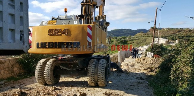 Σε ρυθμούς χελώνας συνεχίζονται τα  έργα στο οδικό δίκτυο Κουρουπάτα-Ανωγή