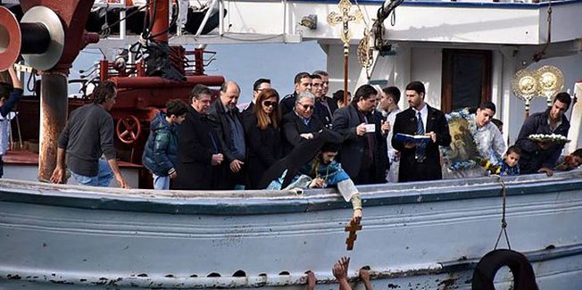 Ο αγιασμός των υδάτων στη Σάμη