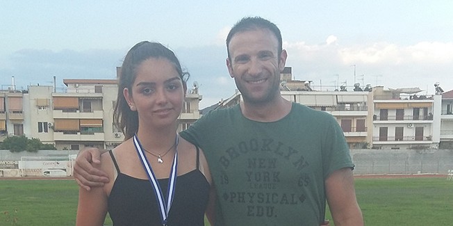 3η Πανελληνιονίκης η Άννα Κρούσσου της Γ.Ε.Κ στο άλμα σε ύψος.