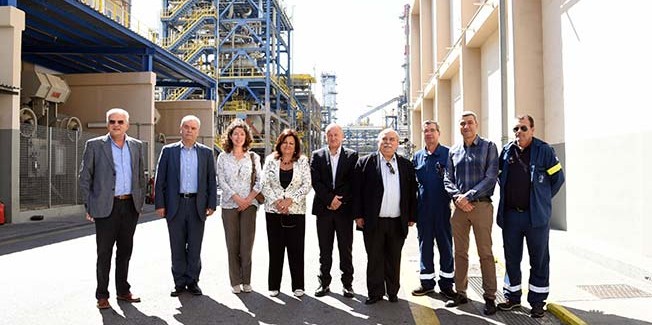 Ο Πρόεδρος της Βουλής επισκέφθηκε τις εγκαταστάσεις  των Ελληνικών Πετρελαίων