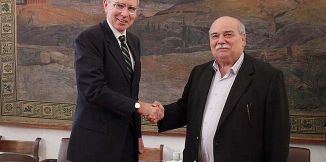 Συνάντηση του Προέδρου της Βουλής με τον Πρέσβη των  ΗΠΑ
