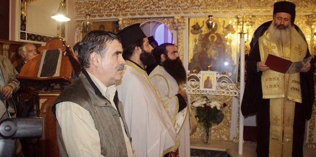 Εορταστικός εσπερινός των Εισοδίων της Παναγίας στον ιερός ναό του Αγίου Σπυρίδωνα Μαντζαβινάτων Τα Θυρανοίξια του ναού