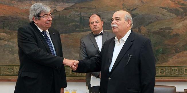 Συνάντηση του Προέδρου της Βουλής των Ελλήνων  με τον Πρόεδρο της Συνέλευσης της Δημοκρατίας της Πορτογαλίας