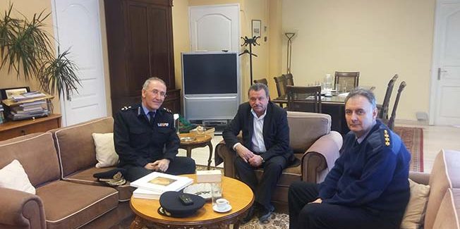 Εθιμοτυπική συνάντηση με το νέο  Διοικητή της Πυροσβεστικής Υπηρεσίας Ιονίων Νήσων είχε ο Περιφερειάρχης  Θεόδωρος Γαλιατσάτος