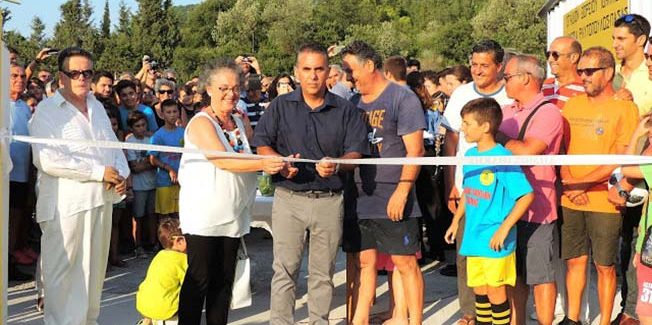 Εγκαίνια στο γήπεδο “ΟΔΥΣΣΕΑΣ” στην Ιθάκη.