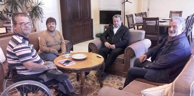 Τον Περιφερειάρχη  επισκέφθηκε ο  Νομαρχιακός Σύλλογος Ατόμων με Αναπηρία Κέρκυρας