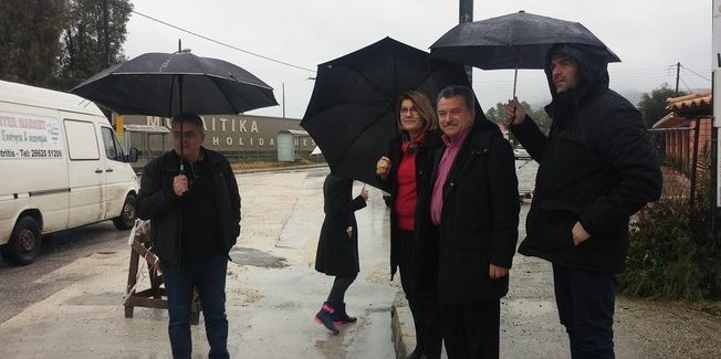 Αυτοψία του Περιφερειάρχη σε αντιπλημμυρικά έργα της Νότιας Κέρκυρας