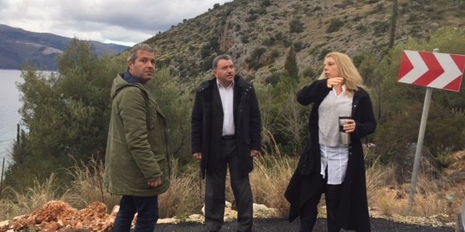 Αυτοψία στα έργα της Ιθάκης από τον  Περιφερειάρχη