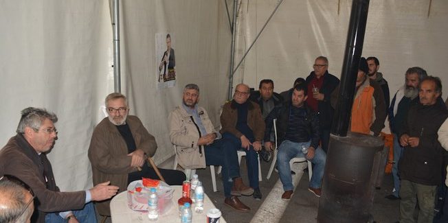 Επίσκεψη Β. Μπούτα στο Μπλόκο Νίκαιας