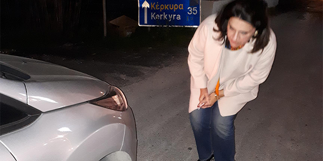 Θύμα της κακοτεχνίας του οδικού  περιφερειακού δικτύου Κέρκυρας η  Ρόδη  Κράτσα