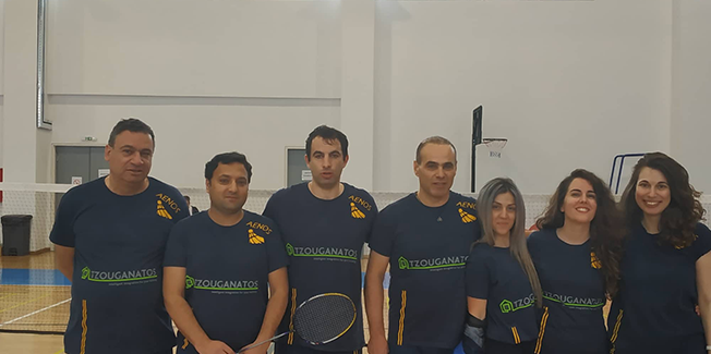 O ΑΙΝΟΣ ΣΤΗΝ ΤΡΙΤΗ ΘΕΣΗ ΤΗΣ Α2 ΣΤΟ BADMINTON