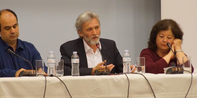 Ο συγγραφέας και ποιητής Γιάννης Καλπούζος στο Ληξούρι.