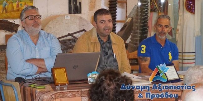 Στα Καμηναράτα παρουσίασε το πρότζεκτ για την Πλατιά Άμμο ο Γ.Κατσιβέλης