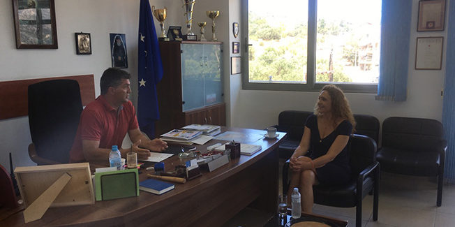 Η Βικτώρια Αλεξανδράτου στην Αστυνομική Διεύθυνση στο Αργοστόλι