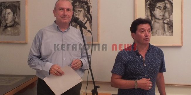 Εγκαίνια της έκθεσης του Κώστα Ευαγγελάτου