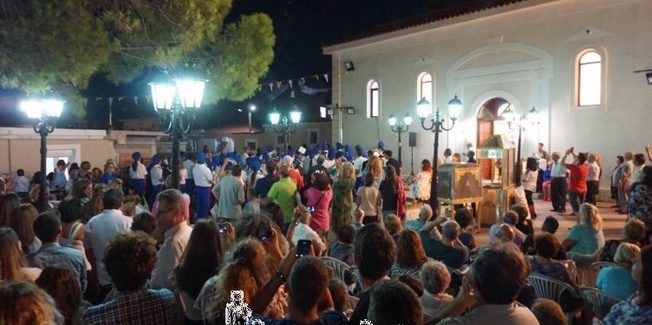 Στον Ι.Ν. της Παναγίας των Περλιγκάδων στο Ληξούρι.