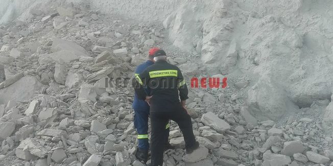Κατολίσθηση συνέβει χθες το απόγευμα στην παραλία του Ξι