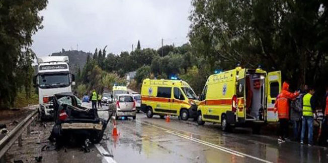 Τραγωδία – Τροχαίο με τρεις νεκρούς στα Κοκύλια