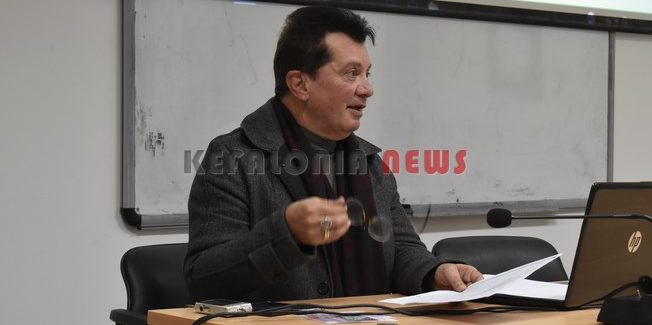 Ομιλία του Κώστα Ευαγγελάτου στο Ιόνιο Πανεπιστήμιο για την τέχνη.