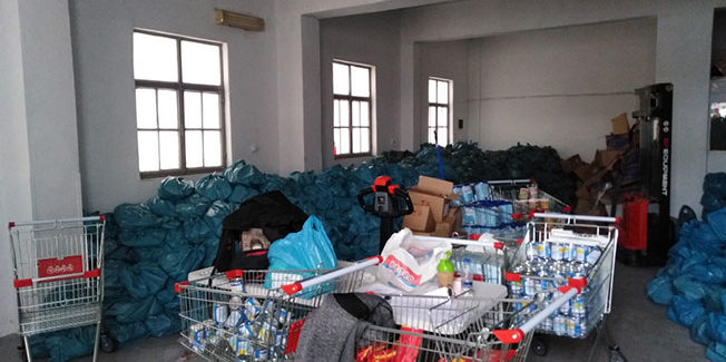 Γεγονός η πρώτη διανομή του προγράμματος επισιτιστικής βοήθειας