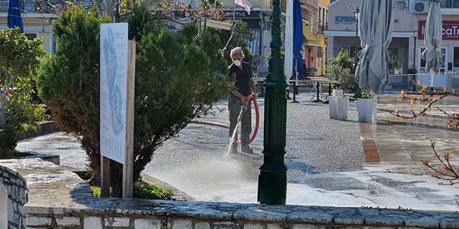 Συνεχίζει τις απολυμάνσεις ο Δήμος Ιθάκης