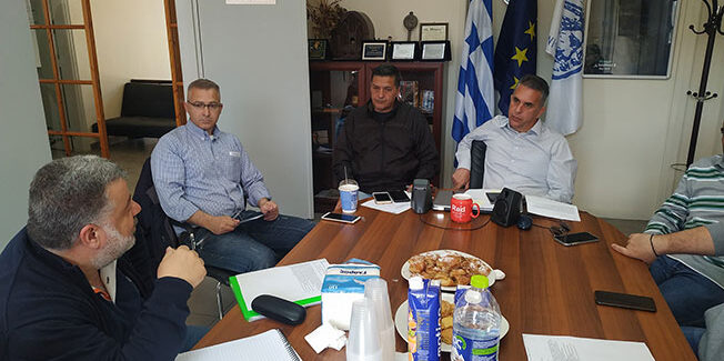 Επίσκεψη στην Ιθάκη του Θ. Μιχαλάτου ως πρόεδρος του Λιμενικού Ταμείου