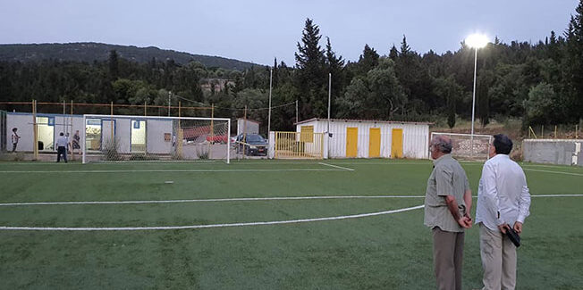 Ηλεκτροδότηθηκε και φωτίστηκε το Δημοτικό Στάδιο Β.Ιθάκης