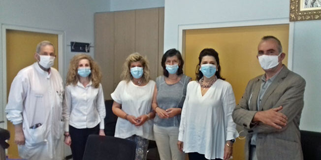 Η ΠΕΡΙΦΕΡΕΙΑΡΧΗΣ ΙΟΝΙΩΝ ΝΗΣΩΝ  ΣΤΟ ΝΟΣΟΚΟΜΕΙΟ ΤΟΥ ΡΙΟY