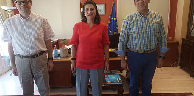 Με τον υποψήφιο πρύτανη, Καθηγητή Ανδρέα Φλώρο συναντήθηκε η  Περιφερειάρχης