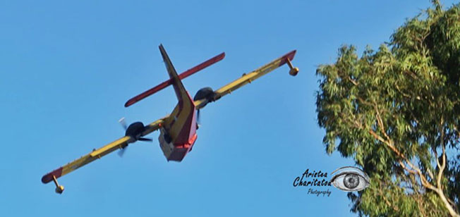 Μεγάλη πυρκαγιά στην  Θηνιά, Καρδακάτα και Πετρικάτα.