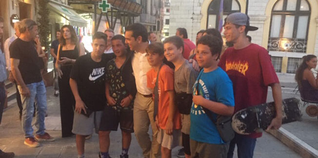 Από την επίσκεψη του Αλέξη Τσίπρα στην Κέρκυρα.