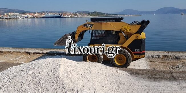 Ξεκίνησαν σήμερα εργασίες αποκατάστασης στο Πόρτο Ληξουρίου,