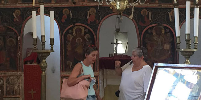 Επίσκεψη στην Κεφαλονιά της κ. Μαρία Μερτζάνη Προϊσταμένη της  Δ/νσης Συντήρησης της Κεντρικής Υπηρεσίας του Υπουργείου Πολιτισμού