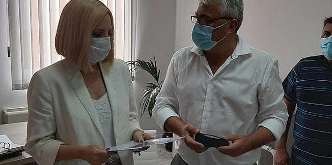 Συνάντηση Σταύρου Σπαθή  με τη   Πρόεδρο του ΚΙΝΑΛΛ  Φώφη Γεννηματά