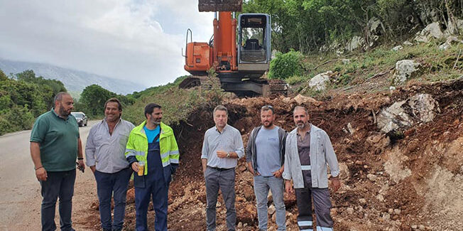 Αυτοψία στην διάνοιξη της στροφής στο Αδράκι …..